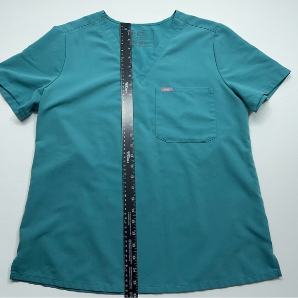 FIGS Scrub Set Womens Large Catarina Top L Petite Zamora Bottoms Green - Picture 6 of 15